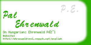 pal ehrenwald business card